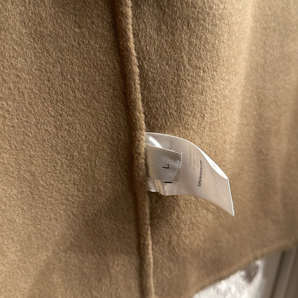 Lattelier Earth Tone Belted Wool Coat - Picture 4 of 6